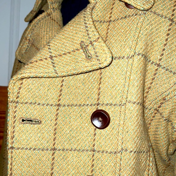 BNWT Spiewak Wool Peacoat, Green Plaid Tartan - Picture 3 of 6